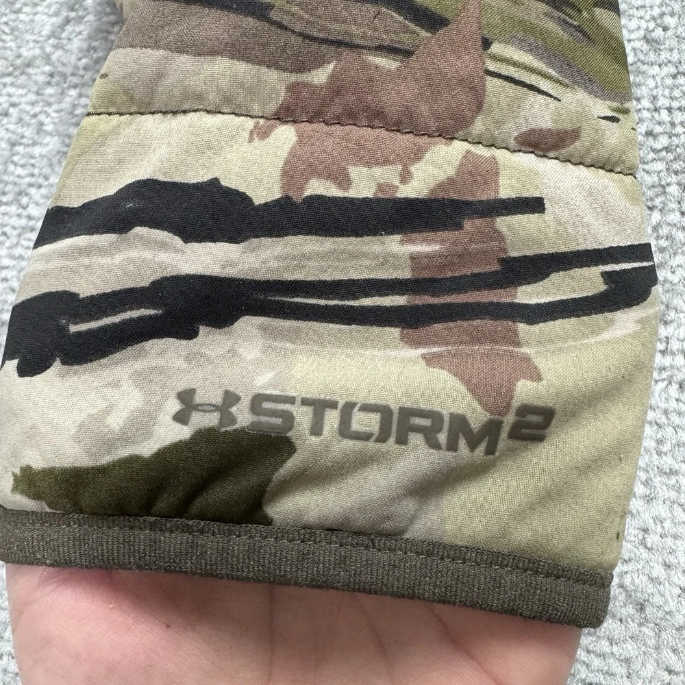 Under Armour Ridge Reaper 23 2-in-1 Jacket Medium Camo Hunting Removable Sleeves - Picture 9 of 15